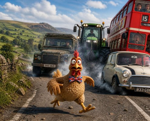 Why did the chicken cross the road?