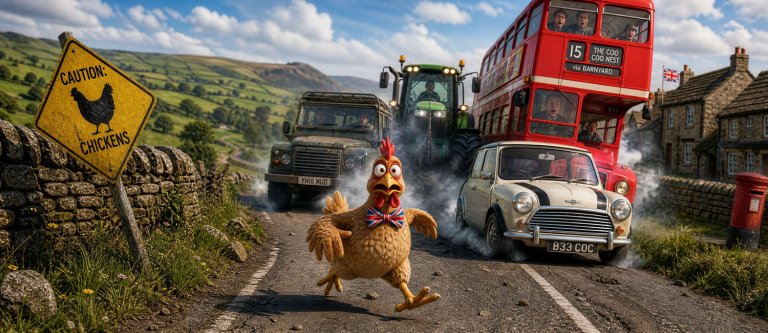 Why did the chicken cross the road?